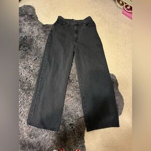 Classic Black Wide-Leg Jeans